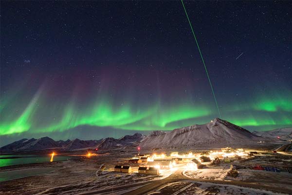 Ny-Ålesund lidar measurements and northern lights.